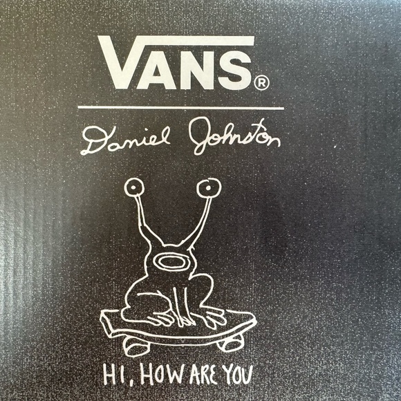 Vans Daniel Johnston Raven Skate Slip-On Men's 9.5 Limited Edition - Picture 4 of 10